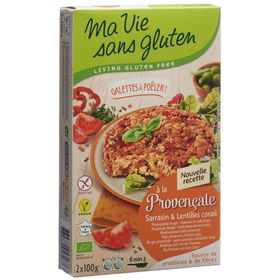 Ma Vie Sans Gluten Galettes provençales sarrasin lentilles corail
