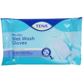 TENA ProSkin Gants de toilette humides - Peaux fragiles, parfum léger