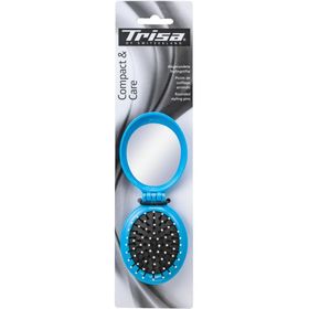 TRISA Basic Brosse à cheveux pliable et son miroir