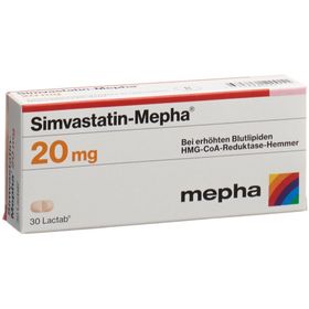 SIMVASTATIN Mepha Lactab 20 mg SDO