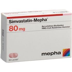 SIMVASTATIN Mepha Lactab 80 mg SDO