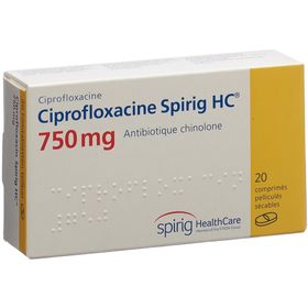 CIPROFLOXACIN Spirig HC Filmtabl 750 mg SDO