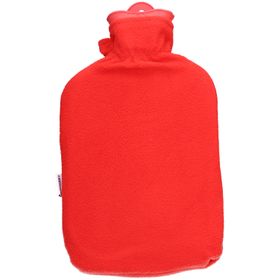 Sänger Wärmflasche 2L - Fleecebezug Rot