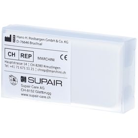 SUPAIR Tagespillenbehälter klein - 3 Fächer - weiß