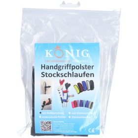 KÖNIG Griffpolster Krücken schwarz Reißverschluss