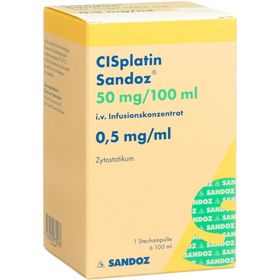 CISPLATIN Sandoz 50 mg/100ml SDO