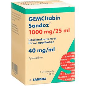 GEMCITABIN Sandoz Inf Konz 1000 mg/25ml SDO