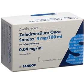 ZOLEDRONSÄURE Onco Sandoz 4 mg/100ml SDO