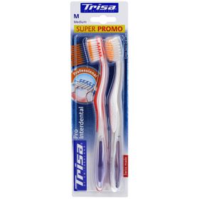 TRISA Pro Interdental Duo Mittelgroße Zahnbürste