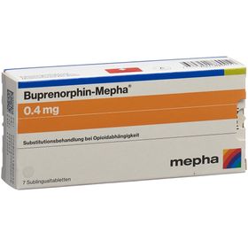 BUPRENORPHIN Mepha Subling Tabl 0.4 mg 28 Stk