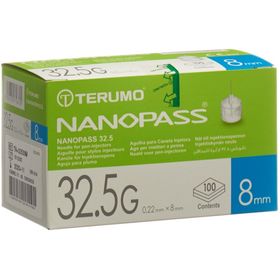 TERUMO® NANOPASS® 32,5G 0,22 x 8 mm
