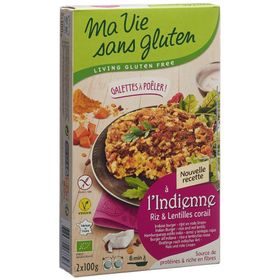 Ma Vie Sans Gluten Galettes indiennes riz lentilles corail