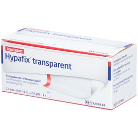 HYPAFIX Transparent Transparente Klebefolie auf der Rolle 10 cm x 2 m