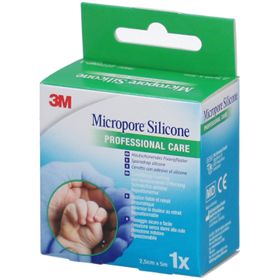 3M Micropore Klebepflaster Silikon 2,5 cm x 5 m