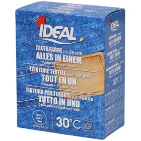 Ideal® Teinture textile pour jeans bleu Tout en un pour machines à laver