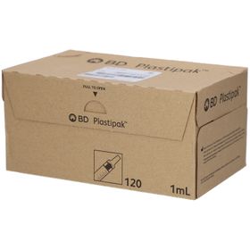 BD Plastipak Spritze 1 ml - Einmalgebrauch, Nadellos