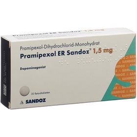 PRAMIPEXOL ER Sandoz Ret Tabl 1.5 mg SDO