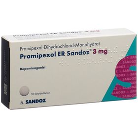 PRAMIPEXOL ER Sandoz Ret Tabl 3 mg SDO