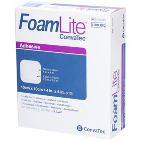 CONVATEC Foam Lite Adhésif 10 cm x 10 cm
