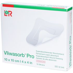 Vliwasorb Pro Superabsorbierender Verband 10 x 10 cm