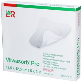 L&R Vliwasorb® Pro - Pansement super-absorbant 12,5 x 12,5 cm