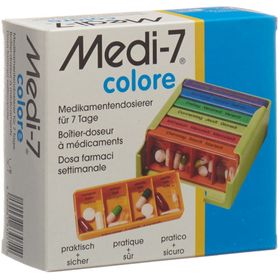 MEDI-7 Colore Boîtier doseur à médicaments