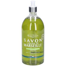 BeauTerra Savon Liquide de Marseille - Menthe Citron 1L