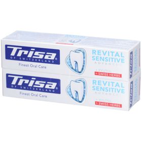 TRISA Zahnpasta Revital Sensitive DUO 2 x 75 ml
