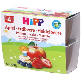 HIPP Fruchtpause Apfel-Erdbeere-Heidelbeere ab 4 Monaten