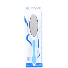 LIVSANE® Râpe à callosités double face en acier inoxydable pour des pieds doux
