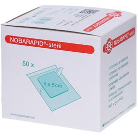 NOBARAPID-steril Compresses non adhérentes 5x5 cm
