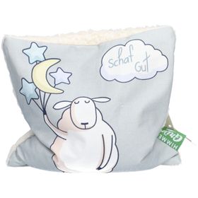 HIMMELGRÜN® Coussin aux pépins de raisin 20 x 20 cm Mouton