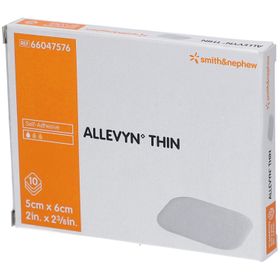 ALLEVYN THIN Pansement Pansement hydrocellulaire auto-adhérent 5 x 6 cm