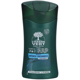 L'ARBRE VERT Crème de douche & shampooing écologique Intense fraîcheur pour homme