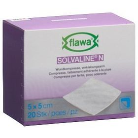 Flawa Solvaline N Kompressen steril 5x5 cm, 20 Stk