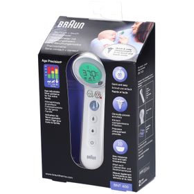 Braun Kontaktloses + Kontakt-Stirnthermometer mit Age Précision® BNT 400