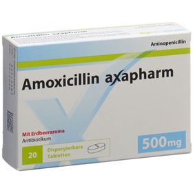 AMOXICILLIN Axapharm Disp Tabl 500 mg SDO