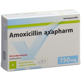 AMOXICILLIN Axapharm Disp Tabl 750 mg SDO