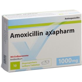 AMOXICILLIN Axapharm Disp Tabl 1000 mg SDO
