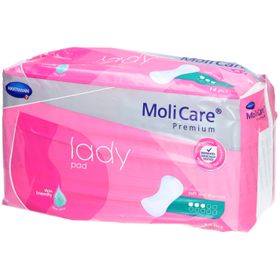 MoliCare Premium lady pad 3 Tropfen, Inkontinenzeinlage für Frauen bei Blasenschwäche, Aloe Vera