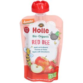 HOLLE Red Bee Gourde Pomme et Fraise bio