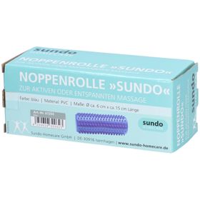 Sundo Rouleau de massage à picots bleu 15 cm ø6cm
