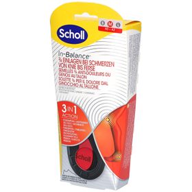 Scholl In-Balance Semelles orthopédiques douleurs genoux et talon 40-42