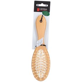 HERBA® Haarbürste mit Holzstiften klein Buchenholz