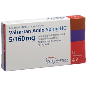 VALSARTAN AMLO Spirig HC Filmtabl 5/160mg SDO