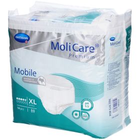 Hartmann Molicare® Premium Mobile Windeln für Erwachsene, 5 Tropfen, Größe XL