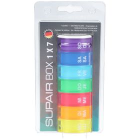SUPAIRBOX 1x7 Wochendispenser D/F rainbow