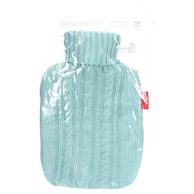 FROSCH Bouillotte Classique 1,8L Housse tricotée bleu pastel