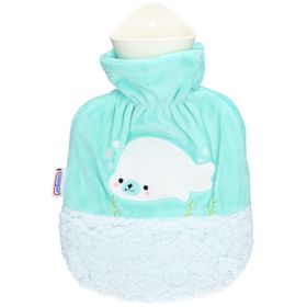 SÄNGER Wärmflasche Gummi Velou 0.8l Robbe