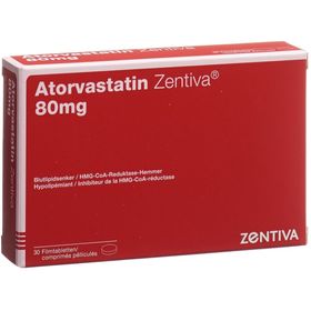 ATORVASTATIN Zentiva Filmtabl 80 mg SDO